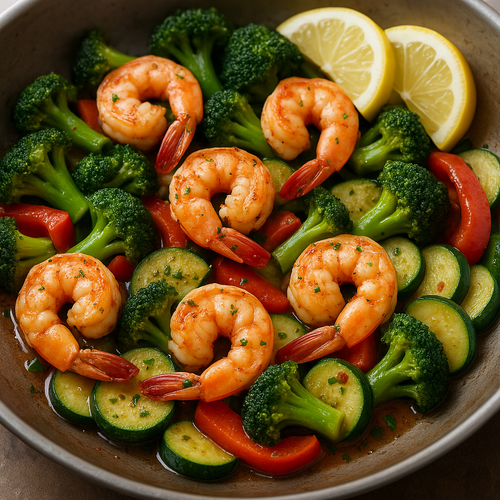 Garlic Butter Shrimp & Veggies
