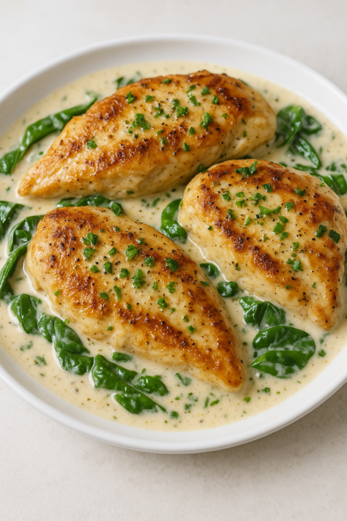 Creamy Garlic Butter Keto Chicken