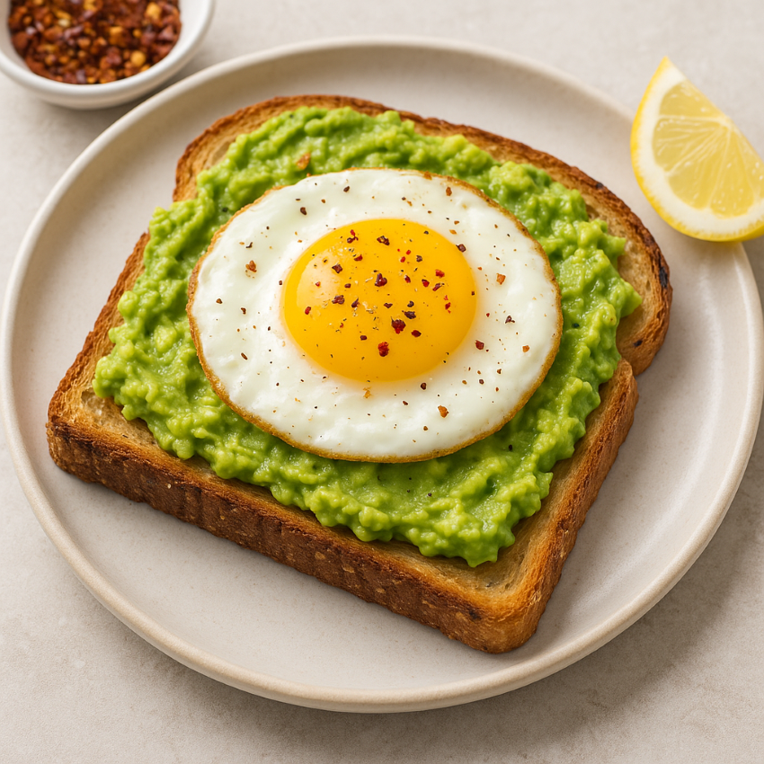 Easy Avocado & Egg Breakfast Toast
