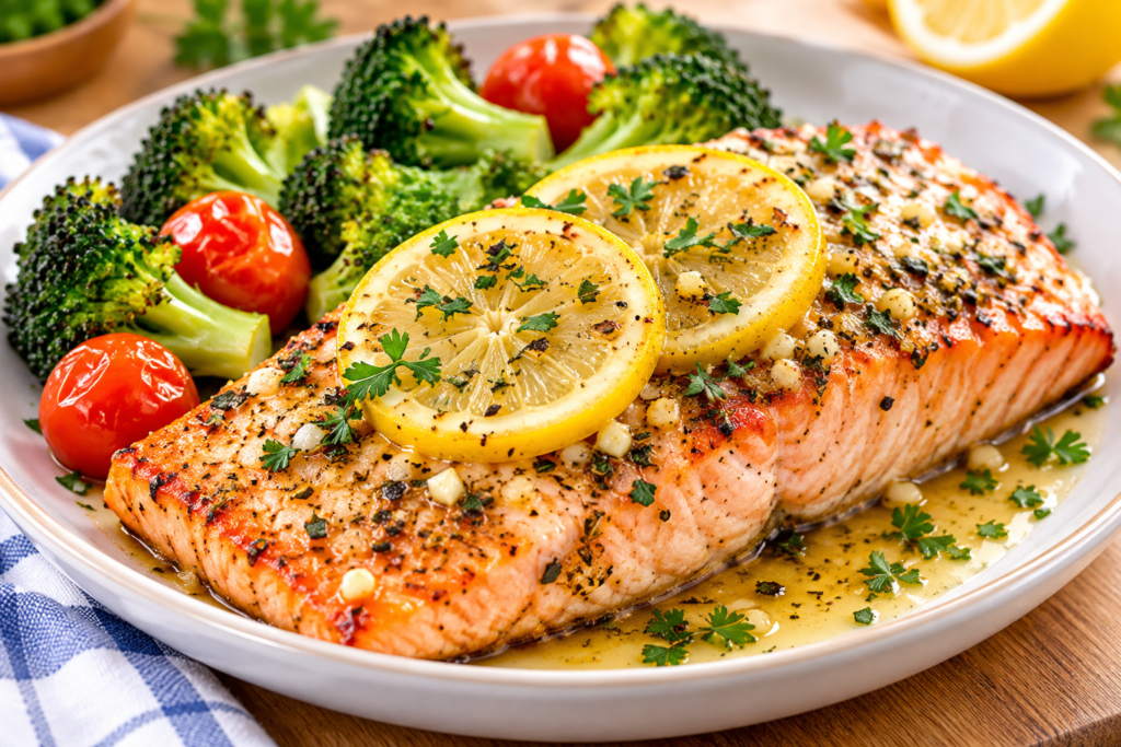 Golden-Lemon-Herb-Salmon-with-Vegetables.